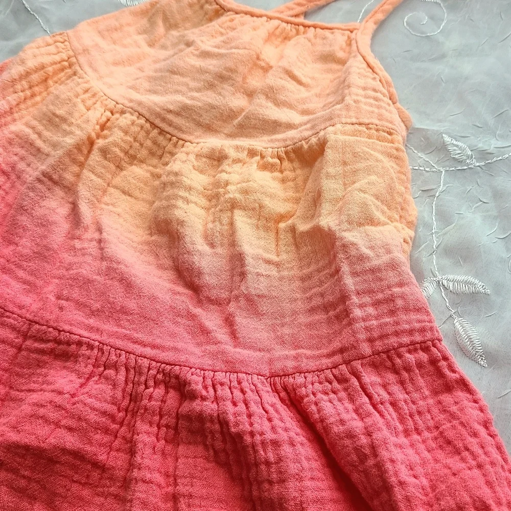 Cat & Jack Ombre Pink and Orange Sundress 12M